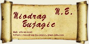 Miodrag Bujagić vizit kartica